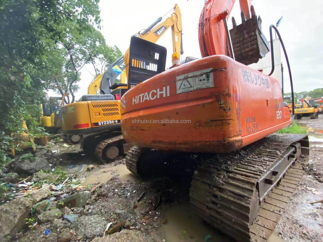 Hitachi Sıcak Satış Kullanılmış kazma makinesi Japon HITACHI 120 satılıyor İkinci el hidrolik sürünen kazıcı iyi durumda