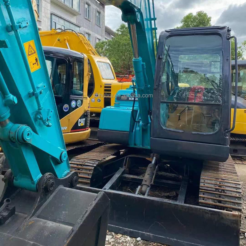 Mikro mini kazıcı Kobelco 75 ikinci el küçük kazıcı kullanılan makineler 7,5 ton kazıcı ABD Çin bahçe kazıcı