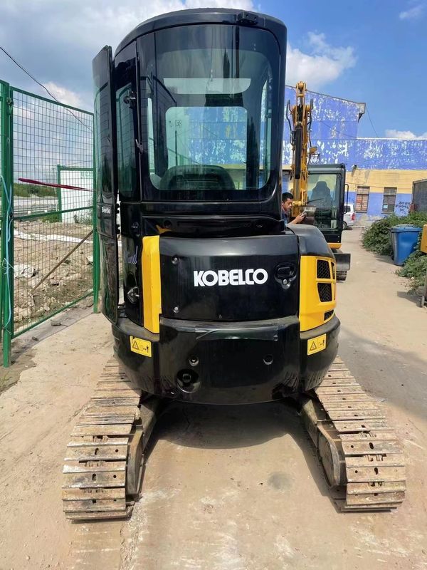 Kullanılmış mini kazıcı fiyatı Kobelco 35SR ikinci el mini kazıcı kullanılmış makineler 3,5 ton hidrolik sürünen backhoe kazıcı
