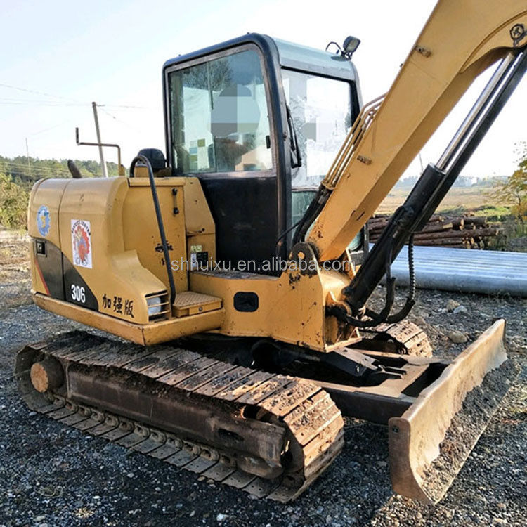 Kullanılmış Caterpillar Excavator ikinci el küçük hidrolik sürünen kazıcı CAT306 iyi kalite Caterpillar stokta
