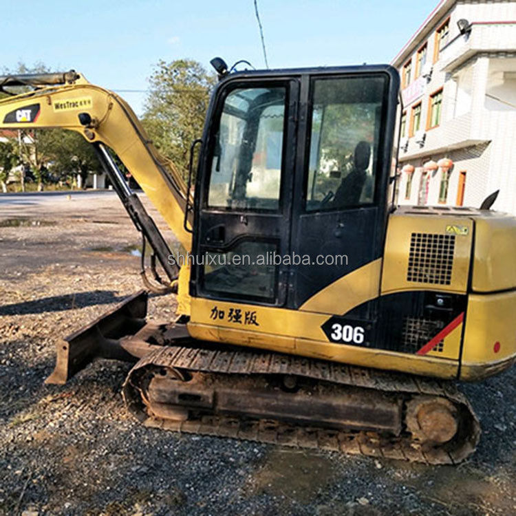 Kullanılmış Caterpillar Excavator ikinci el küçük hidrolik sürünen kazıcı CAT306 iyi kalite Caterpillar stokta