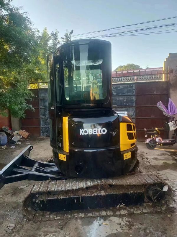 Kullanılmış mini kazıcı fiyatı Kobelco 35SR ikinci el mini kazıcı kullanılmış makineler 3,5 ton hidrolik sürünen backhoe kazıcı