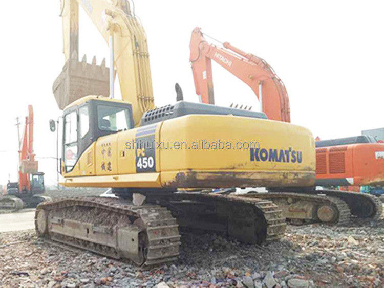 Yüksek Performanslı Arka Yönlü Kürek Hidrolik Orta Boylu Kullanılmış Sürünen Kazıcı Komatsu450 satılıyor