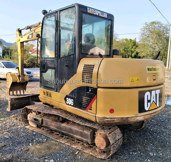 Kullanılmış Caterpillar Excavator ikinci el küçük hidrolik sürünen kazıcı CAT306 iyi kalite Caterpillar stokta