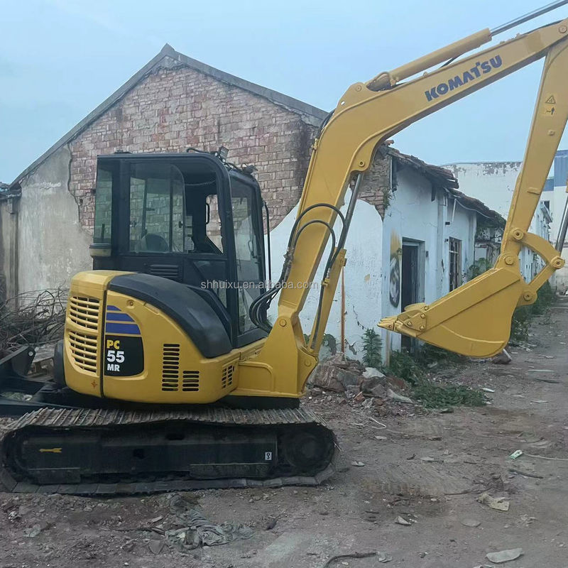Yüksek kaliteli KOMATSU PC55MR ikinci el hidrolik sürünen kazıcı Japonya kökeni/kullanılmış mini kazıcı KOMATSU PC55MR Ucuz fiyat