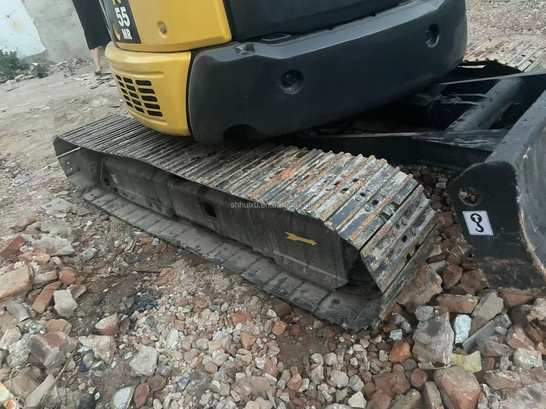 Yüksek kaliteli KOMATSU PC55MR ikinci el hidrolik sürünen kazıcı Japonya kökeni/kullanılmış mini kazıcı KOMATSU PC55MR Ucuz fiyat