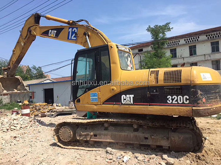 Japonya kullanılmış cat 320 ekskavatörü ikinci el hidrolik sürünen ekskavatörü CAT320C iyi durumda satılıyor CAT 303 cat 306 ekskavatörü