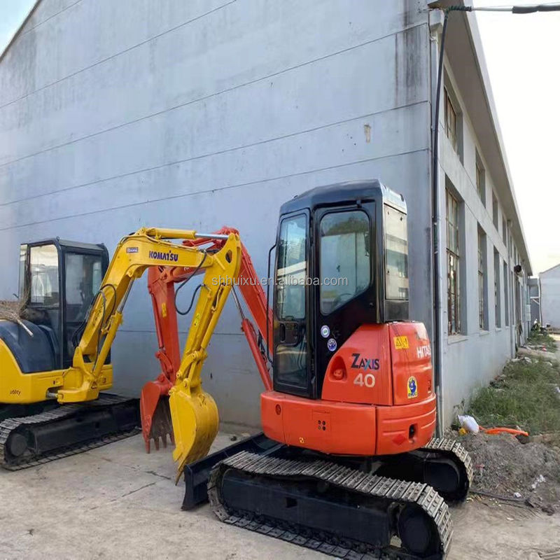 Hitachi stokta İkinci el Küçük hidrolik sürünen kazıcı iyi durumda HITACHI ZX40U/İsmarlanmış mini kazıcı Japon HITACHI ZX40U satılıyor