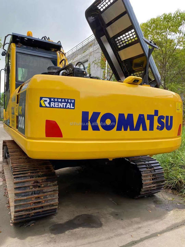 Komatsu İkinci el Hidrolik Japonya kökenli Komatsu PC200-8 sürünen kazma makinesi İyi kaliteli kullanılmış kazma makinesi Komatsu kazma makinesi