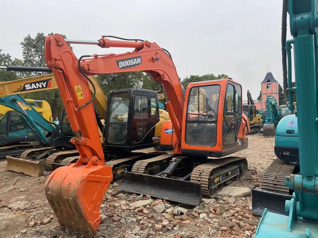 İyi performanslı kazıcı Doosan DX75 küçük kazıcı kullanılmış makineler 6 ton kazı mini için satış kazı en iyi