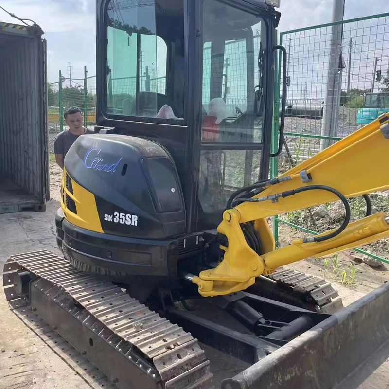 orijinal kullanılmış Japon ekskavatörü kobelco sk35/yüksek motor gücü ikinci el kobelco sk35 satışta