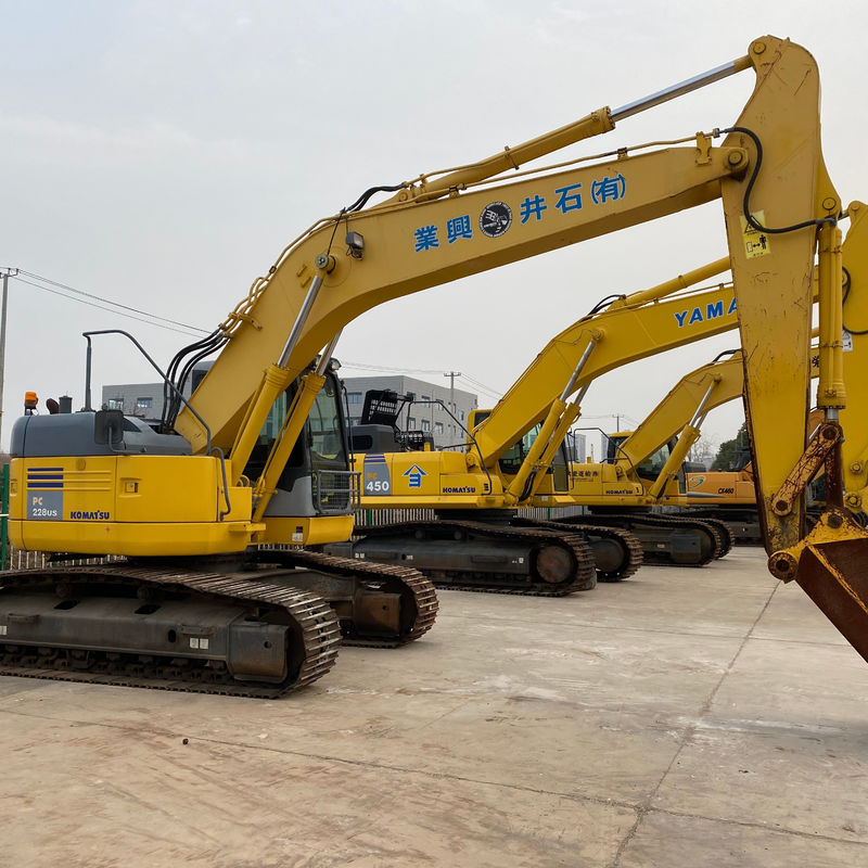Komatsu Kullanılmış kazma makinesi KOMATSU PC228US Japonya kökeni/İkinci el hidrolik sürünen kazıcı iyi kalite Komatsu kazıcı