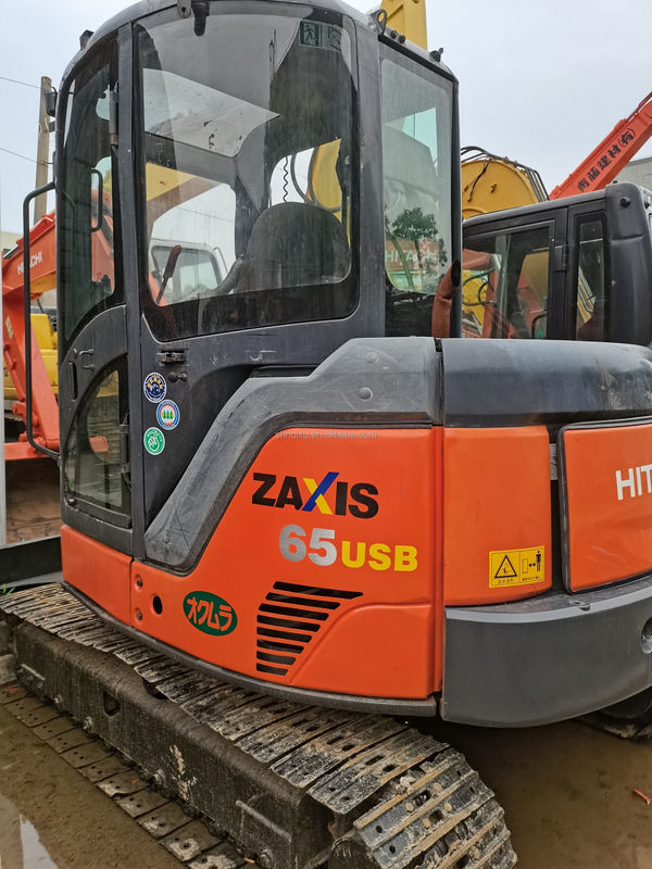 Hitachi stokta İyi kalite Hitachi ZX65 İkinci el hidrolik sürünen kazıcı/kullanılmış mini kazıcı Hitachi ZX65 Ucuz fiyat