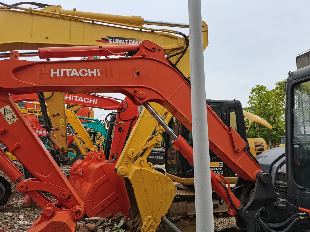 Hitachi stokta İyi kalite Hitachi ZX65 İkinci el hidrolik sürünen kazıcı/kullanılmış mini kazıcı Hitachi ZX65 Ucuz fiyat