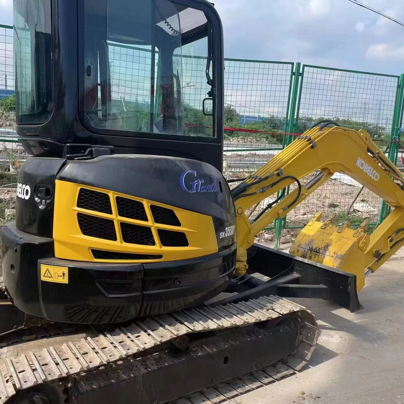 Yüksek Motor Gücü Mini Ekskavatör Kullanılmış Kobelco Sk35 3.5 Ton 0.75m3