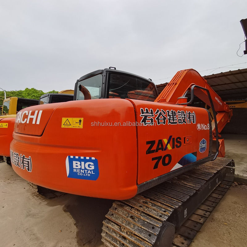 Hitachi stokta İyi durumda Hitachi ZX70 ikinci el hidrolik sürünen kazıcı / Kullanılmış mini kazıcı Hitachi ZX70 Ucuz fiyat