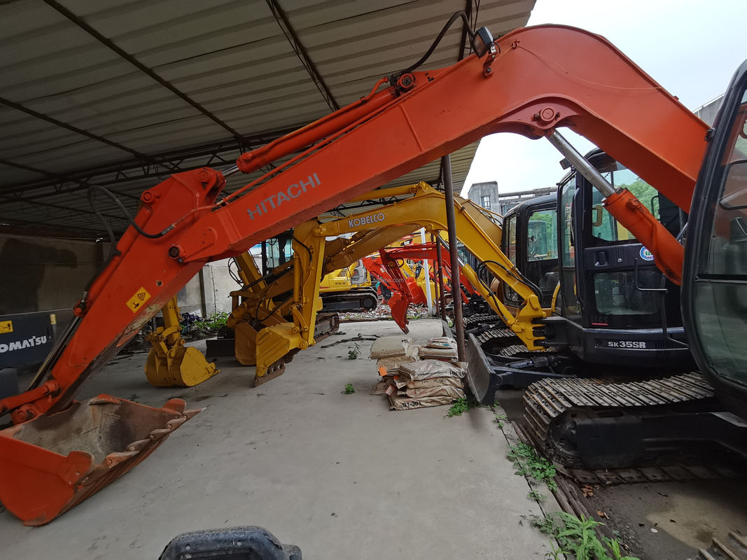 Hitachi stokta İyi durumda Hitachi ZX70 ikinci el hidrolik sürünen kazıcı / Kullanılmış mini kazıcı Hitachi ZX70 Ucuz fiyat