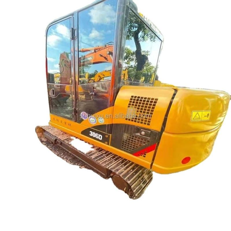Sıcak satış kullanılmış cat 306d kazık makinesi/ İkinci El küçük hidrolik sürünen kazık makinesi CAT306D CAT 303 cat 306 kazık makinesi