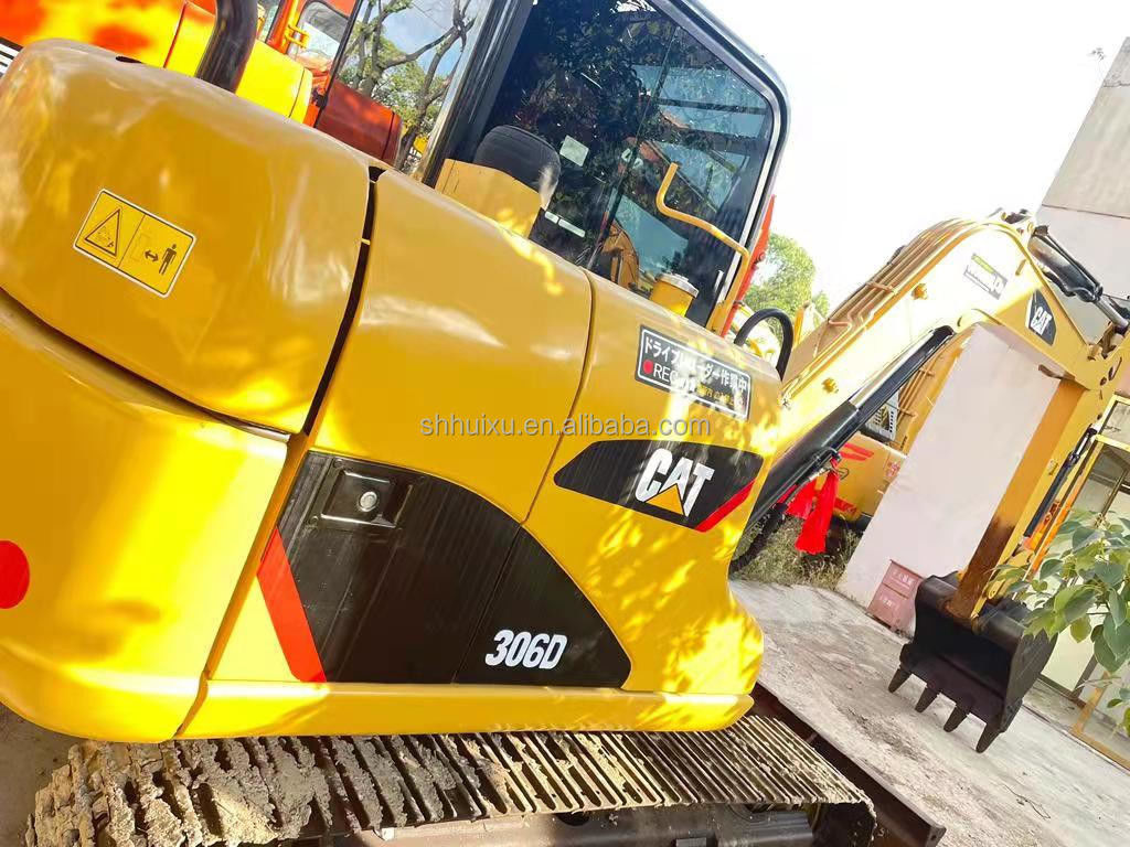 Sıcak satış kullanılmış cat 306d kazık makinesi/ İkinci El küçük hidrolik sürünen kazık makinesi CAT306D CAT 303 cat 306 kazık makinesi
