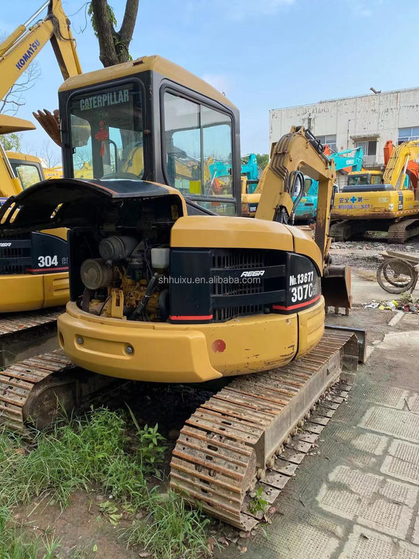 Japonya kökenli İkinci el kaliteli hidrolik sürünen kazıcı CAT307C 7T/kullanılmış mini kazıcı CAT307C ucuz fiyat