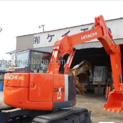 Hitachi sıcak satış Kullanılmış mini kazıcı Hitachi ZX75 ucuz fiyat Güzel kalite İkinci el hidrolik sürünen kazıcı