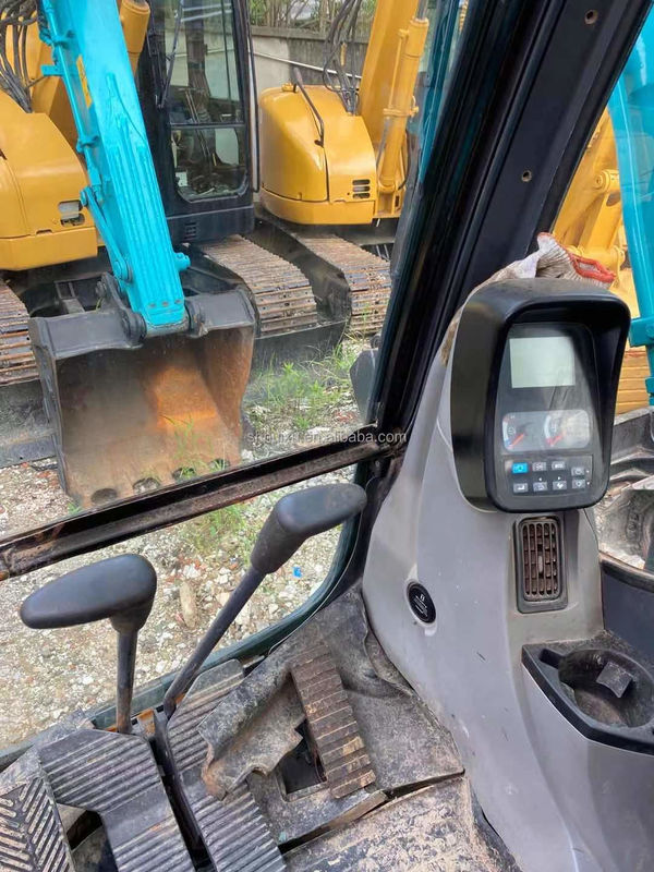 Mavi Renk Orijinal Boya Kullanılmış Kobelco 75 Ekskavatör İkinci El 7.5 Ton