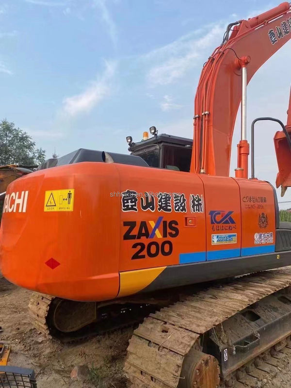 Hitachi stokta Hitachi ZX200-3 ikinci el Hidrolik sürünen kazıcı İyi durumda/kullanılmış kazma makinesi Hitachi ZX200-3 Ucuz fiyat