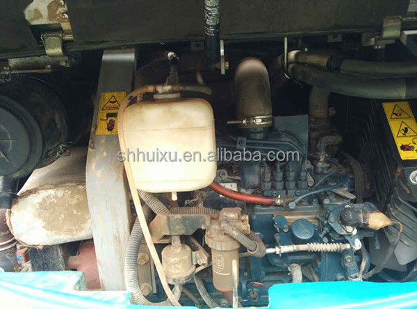 Japonya kalitesi kullanılmış ekskavatör Kubota 155 küçük 5.5 tonluk mini ikinci el sürünen ekskavatör bıçak ve kırıcı hattı ile