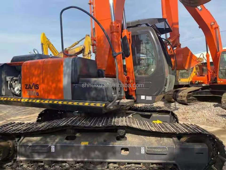 Hitachi stokta İyi durumda Hitachi ZX200-5 ikinci el Hidrolik sürünen kazıcı/kullanılmış kazma makinesi Hitachi ZX200-5 Ucuz fiyat