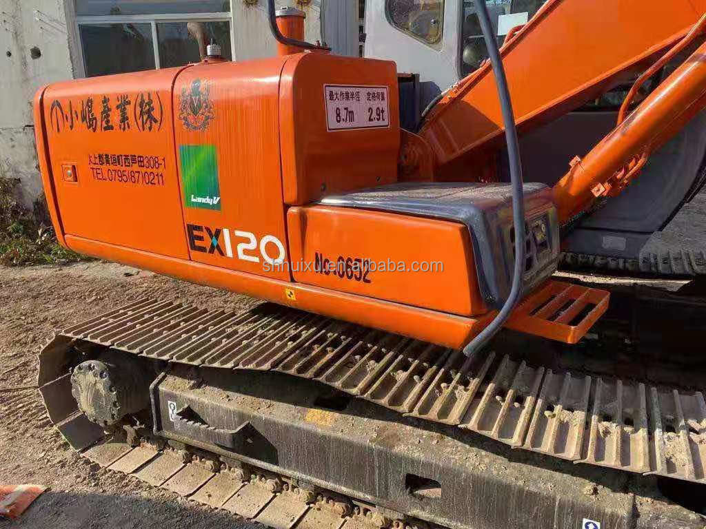 Hitachi stokta En çok satan Hitachi EX120 ikinci el Hidrolik sürünen kazıcı/kullanılmış kazma makinesi Hitachi EX120 Ucuz fiyat