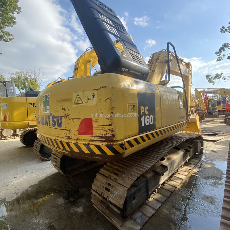 Komatsu 16 ton en iyi orijinal kullanılmış Japonya komatsu PC160 sürünen kazıcı Komatsu kazıcı