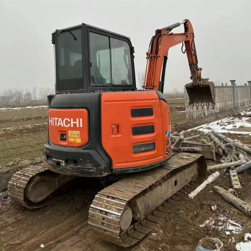 Hitachi sıcak satış Kullanılmış mini kazıcı Hitachi ZX55U Ucuz fiyat/Güzel kalite Hitachi ZX55U İkinci el hidrolik sürünen kazıcı