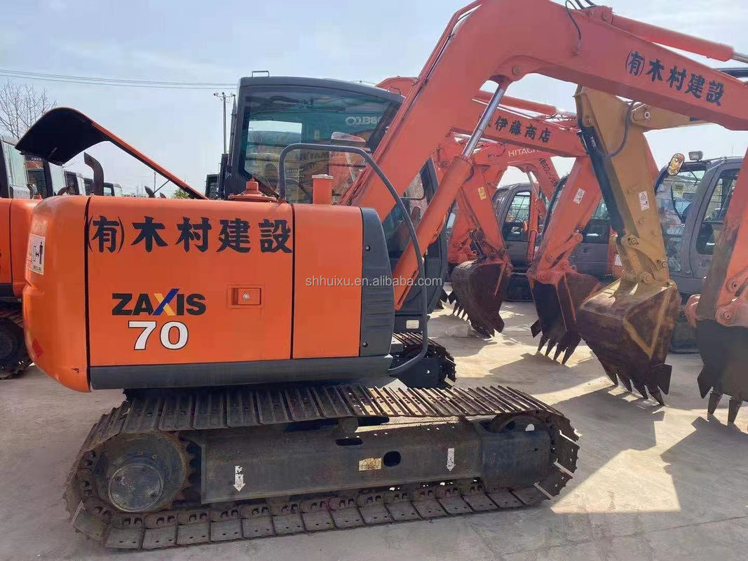 Hitachi sıcak satış Yüksek kaliteli Hitachi ZX70 ikinci el hidrolik sürünen kazıcı/kullanılmış mini kazıcı Hitachi ZX70 Ucuz fiyat