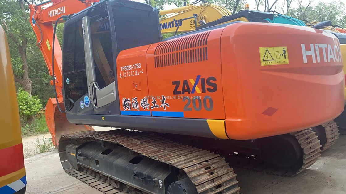 Hitachi sıcak satış Kullanılmış kazma makinesi HITACHI ZX200 Mükemmel kalite İkinci el Hidrolik sürünen kazıcı Japonya kökenli satılıyor