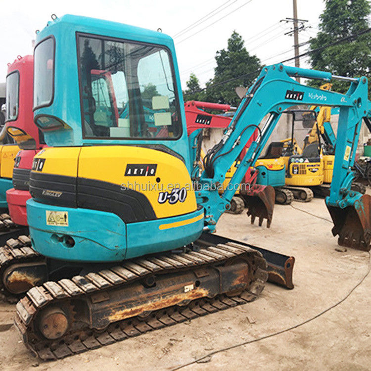 İkinci el hidrolik sürünen kazıcı Kubota30 Yüksek kaliteli/kullanılmış mini kazıcı Kubota30 Japonya kökenli ucuz fiyat