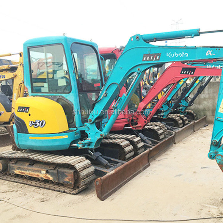 İkinci el hidrolik sürünen kazıcı Kubota30 Yüksek kaliteli/kullanılmış mini kazıcı Kubota30 Japonya kökenli ucuz fiyat