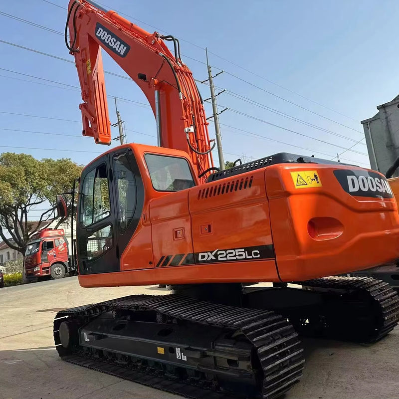 25 ton orijinal renk kullanılmış sürünen büyük kazıcı Doosan Dh225-9 ikinci el kazıcı