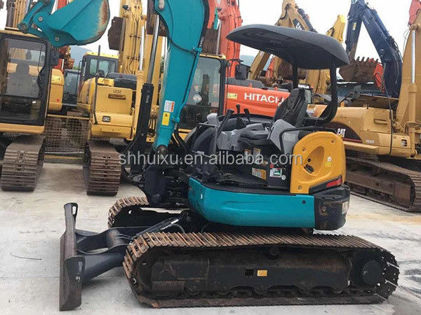 Kullanılmış mini kazıcı Kubota55 Japonya kökenli ucuz fiyat/İlk el hidrolik sürünen kazıcı Kubota55 Yüksek kalite