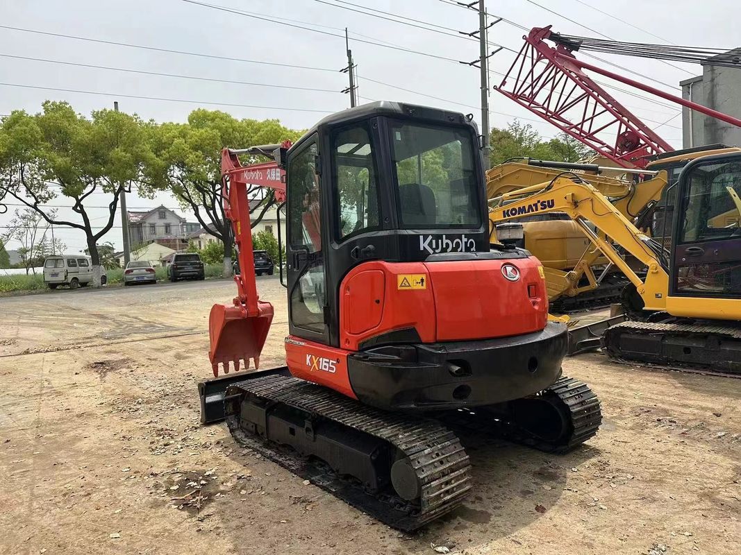 Kullanılmış mini kazıcı Kubota165 Japonya kökenli ucuz fiyat/İlk el hidrolik sürünen kazıcı Kubota165 Yüksek kalite