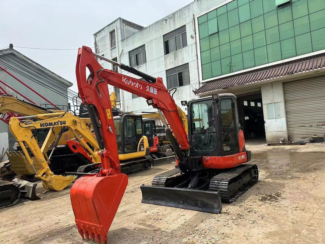 Kullanılmış mini kazıcı Kubota165 Japonya kökenli ucuz fiyat/İlk el hidrolik sürünen kazıcı Kubota165 Yüksek kalite