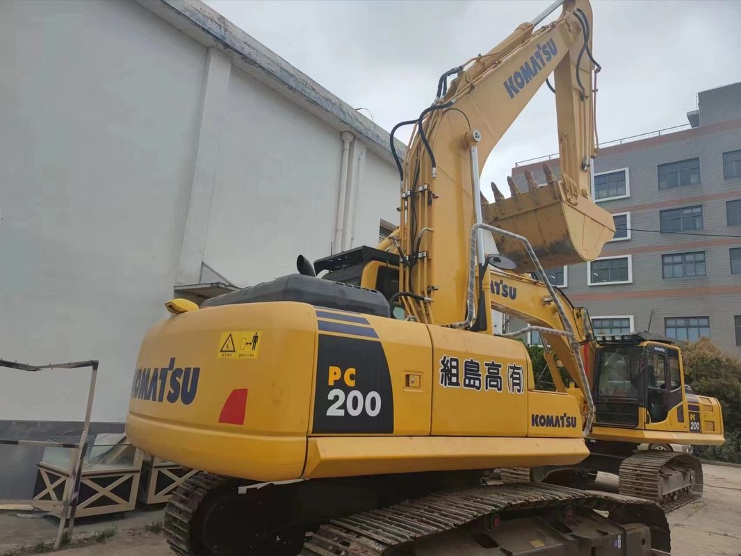 25.6TON Kullanılmış komatsu PC 200 ekskavatörü /Neredeyse yeni / ikinci el komatsu PC 200-5 orta ekskavatörü