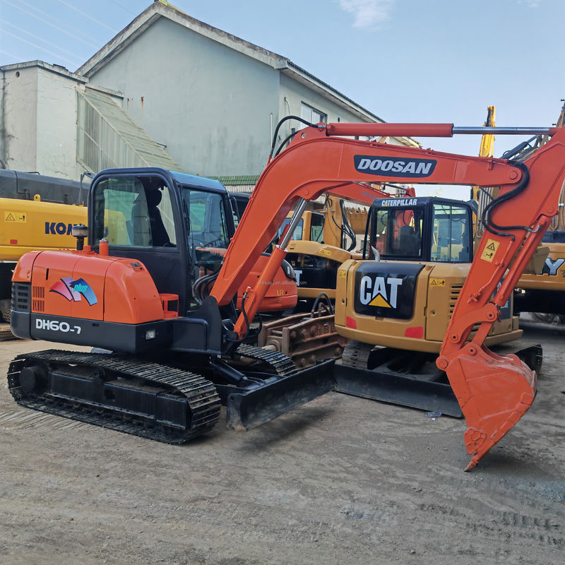 DH60 Dx60 Dh6 Kullanılmış Doosan Kazı Makinesi İkinci El Kazı Makinesi 5.5 Ton