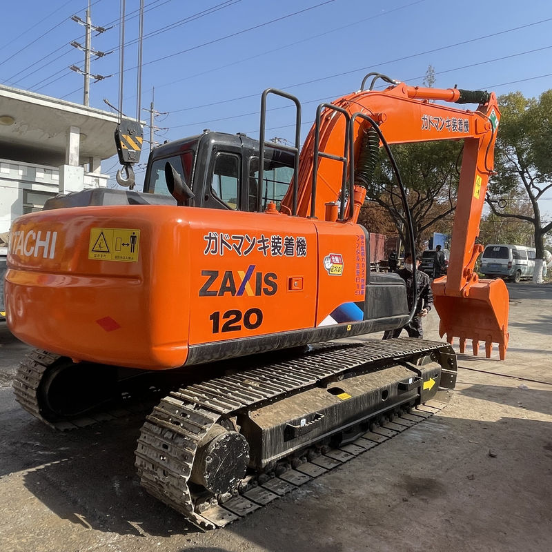 Kullanılmış kazıcı Hitachi ZX120 kazıcı makineleri 12 ton ikinci el kazıcılar bina Hitachi ZX120 inşaat makineleri