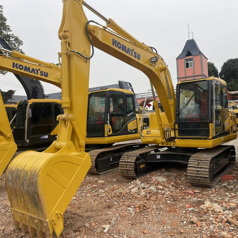El kullanılmış toprak kazıcı Komatsu PC130 kullanılmış makineler 13 ton el kullanılmış post delik kazıcılar ikinci el kazıcılar satılıyor