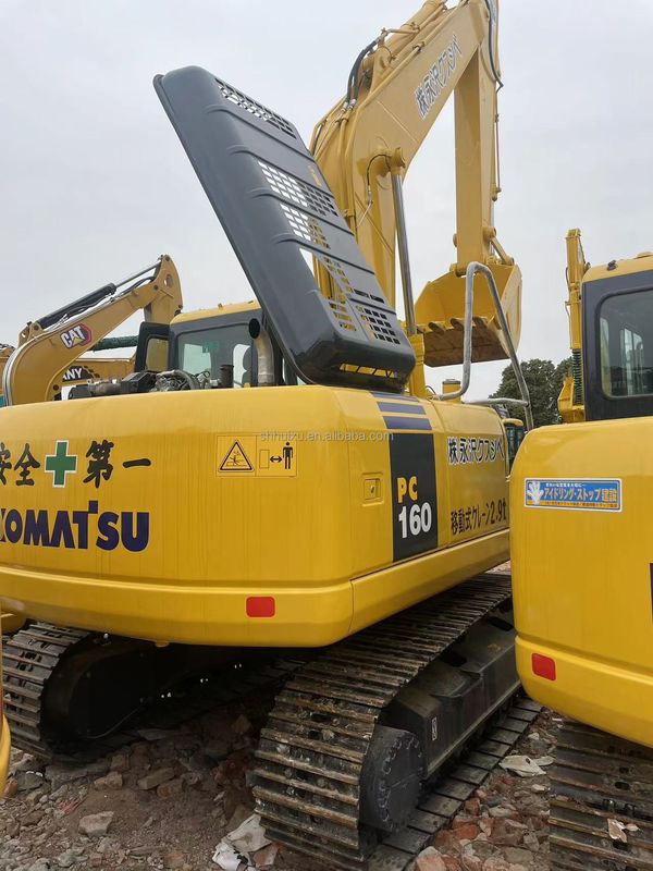 El kullanılmış toprak kazıcı Komatsu PC160 kullanılmış makineler 16 ton el kullanılmış post delik kazıcılar ikinci el kazıcılar satılıyor