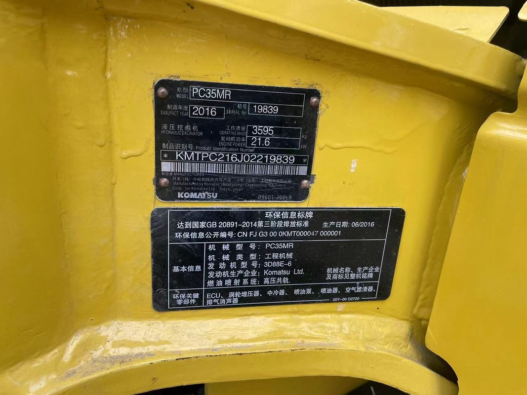 Kullanılmış mini kazıcı Komatsu PC35 kabinsiz küçük kazıcı kullanılmış makineler mini kazıcı kullanılmış ikinci el kazıcı satılıyor