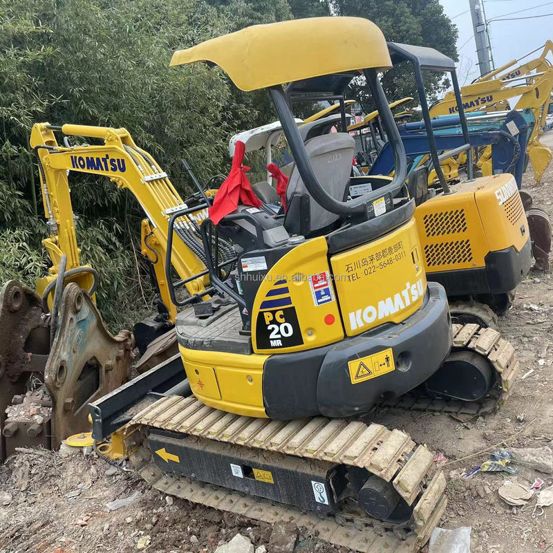 stokta düşük fiyat mini kazma kazıcı Komatsu PC20 kabinsiz kazıcı Japonya Kullanılmış Komatsu hidrolik mini kazıcı sürünen