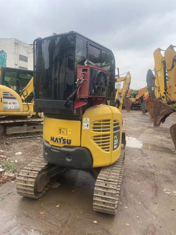 düşük fiyatlı kullanılmış kazık makinesi Komatsu PC20 kabinli ithalat kazık makinesi Japonya Komatsu hidrolik sürünen ikinci el kazık makinesi