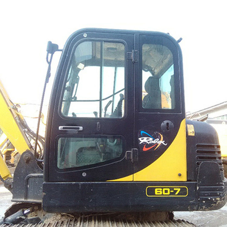 6 tonluk Hyundai kullanılmış tekerlekli kazık makineleri R60-7 Hyundai kullanılmış kazık makinesi Crawler 60