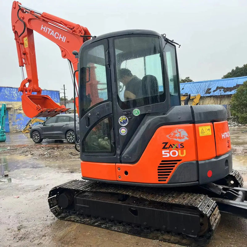 Hitachi ZX50 mini kazık makinesi 5 tonluk ikinci el kazık makinesi Japonya'da